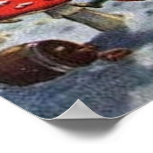 フェスティバルヴィンテージクリスマスキッズホリデーポスター ポスター (角)