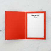 フェスティバルヴィンテージクリスマスサンタアドメッセージ シーズンカード (内部)