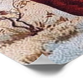 フェスティバルヴィンテージクリスマスサンタホリデイ ポスター (角)