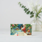 フェスティバルヴィンテージクリスマスサンタホリデイ 名刺 (スタンド正面)