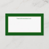 フェスティバルヴィンテージクリスマスサンタホリデイ 名刺 (裏面)