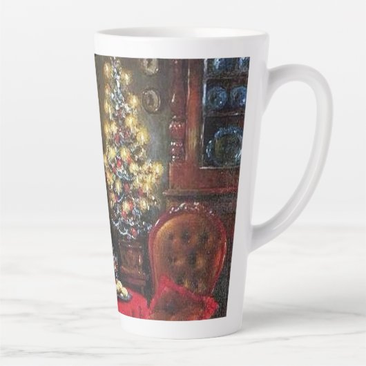 フェスティバルヴィンテージクリスマスシーンホリデイ カフェラテマグ (右)