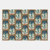 フェスティバルヴィンテージクリスマスチャイルド ラッピングペーパーシート (正面2)