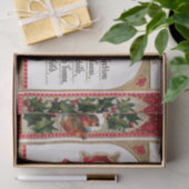 フェスティバルヴィンテージクリスマスバースRobins & Holly 薄葉紙 (ギフト)