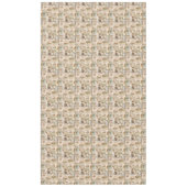 フェスティバルヴィンテージクリスマスバードアンドフラワーエフェメラ テーブルクロス (正面)