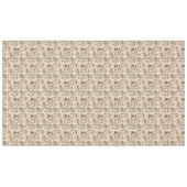 フェスティバルヴィンテージクリスマスバードアンドフラワーエフェメラ テーブルクロス (正面(横))