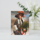 フェスティバルヴィンテージクリスマスレディーホリデイ ポストカード (スタンド正面)