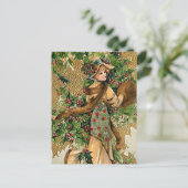 フェスティバルヴィンテージクリスマスレディ ポストカード (スタンド正面)