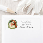 フェスティバルヴィンテージサンタクリスマス ラベル (インサイチュ)