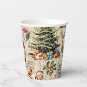 フェスティバルヴィンテージサンタクロース 紙コップ (裏面)