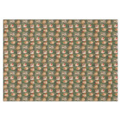 フェスティバルヴィンテージサンタ華美ス（フレーム内）、ホリー付き テーブルクロス (正面(横))