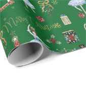 フェスティバルヴィンテージザくるみ割り人形メリークリスマス ラッピングペーパー (ロールコーナー)