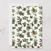 フェスティバルヴィンテージスタイルホリー写真 シーズンカード (裏面)