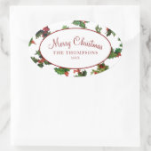 フェスティバルヴィンテージスタイルホリー 楕円形シール (バッグ)