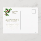 フェスティバルヴィンテージビクトリアンクリスマスサンタキッズ シーズンポストカード (裏面)