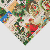 フェスティバルヴィンテージビクトリアンクリスマスサンタコラージュ 薄葉紙 (詳細)