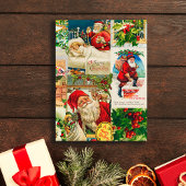 フェスティバルヴィンテージビクトリアンクリスマスサンタトイズ ポストカード