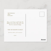 フェスティバルヴィンテージビクトリアンクリスマスサンタメッセージ ポストカード (裏面)