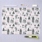 フェスティバルヴィンテージビクトリアンクリスマスwith Santa 薄葉紙 (クラフト)