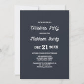 フェスティバルヴィンテージホリデーシーンクリスマスパーティー 招待状 (裏面)