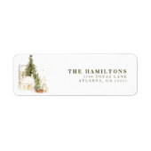 フェスティバルヴィンテージボホファミリークリスマスウォーター色 ラベル (正面)