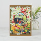 フェスティバルヴィンテージ伝統的感謝祭ディナー 招待状 (スタンド正面)