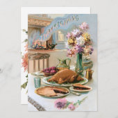 フェスティバルヴィンテージ感謝祭ターキーディナー シーズンカード (正面/裏面)