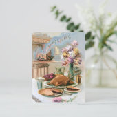 フェスティバルヴィンテージ感謝祭ターキーディナー ポストカード (スタンド正面)