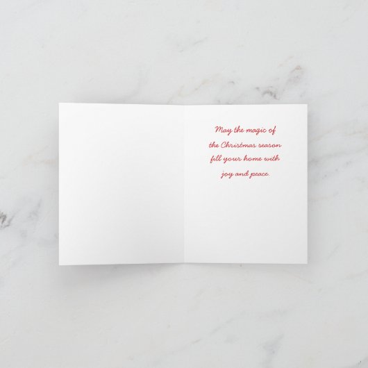 フェスティバルヴィンテージ枠サンタクリスマスカード シーズンカード (内部)