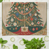 フェスティバル万華鏡のように千変万化するパターン キッチンタオル (折り畳み)