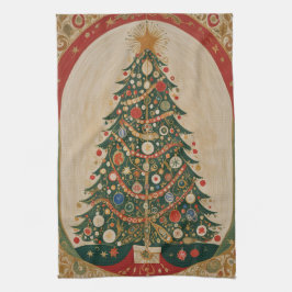 フェスティバル万華鏡のように千変万化するパターン キッチンタオル