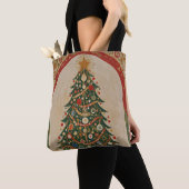 フェスティバル万華鏡のように千変万化するパターン トートバッグ (クローズアップ)