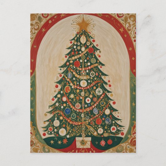 フェスティバル万華鏡のように千変万化するパターン ポストカード (正面)