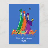 フェスティバル三賢人星メリークリスマスカード シーズンポストカード (正面)