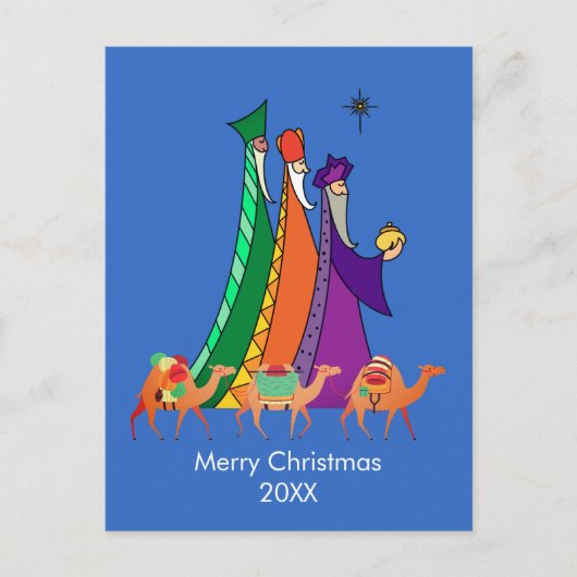 フェスティバル三賢人星メリークリスマスカード シーズンポストカード (正面)