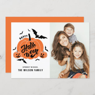 フェスティバル不気味カボチャハッピーハローウィン写真 シーズンカード