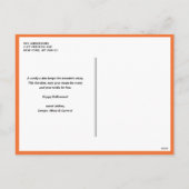 フェスティバル不気味カボチャハッピーハローウィン写真 シーズンポストカード (裏面)