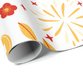 フェスティバル中国のの新年のパターン ラッピングペーパー (ロールコーナー)