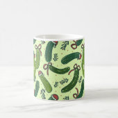 フェスティバル予測できなクリスマスピックズパターン コーヒーマグカップ (中央)