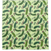 フェスティバル予測できなクリスマスピックズパターン シャワーカーテン (正面)