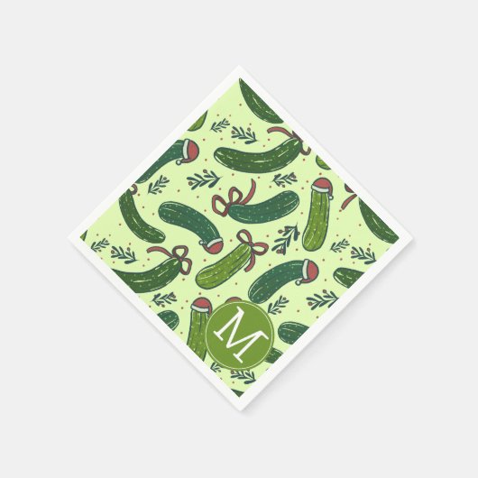 フェスティバル予測できなクリスマスピックズパターン スタンダードカクテルナプキン (角)