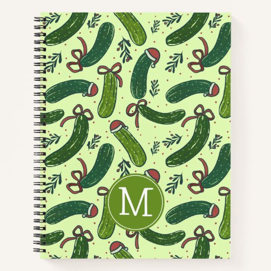 フェスティバル予測できなクリスマスピックズパターン ノートブック (正面)