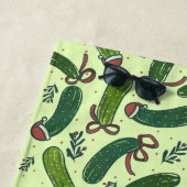 フェスティバル予測できなクリスマスピックズパターン ビーチタオル (インサイチュ)