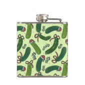 フェスティバル予測できなクリスマスピックズパターン フラスク (裏面)