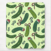 フェスティバル予測できなクリスマスピックズパターン マウスパッド (正面)