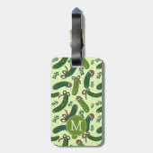 フェスティバル予測できなクリスマスピックズパターン ラゲッジタグ (裏面縦)