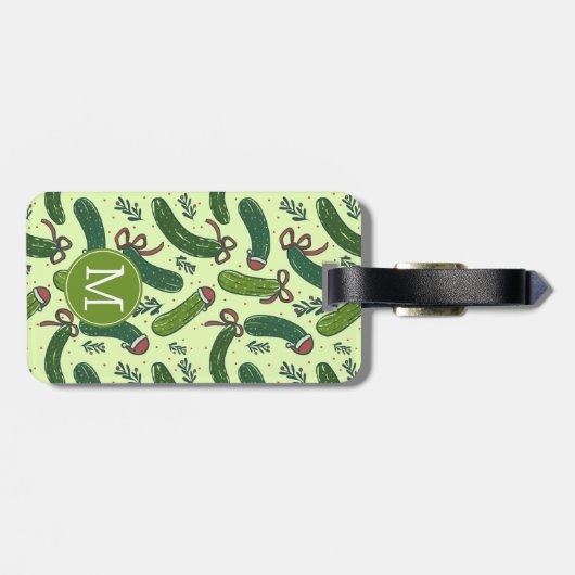 フェスティバル予測できなクリスマスピックズパターン ラゲッジタグ (裏面横)