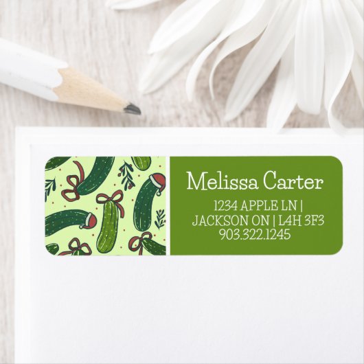 フェスティバル予測できなクリスマスピックズパターン ラベル (インサイチュ)