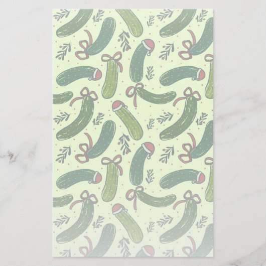 フェスティバル予測できなクリスマスピックズパターン 便箋 (正面)