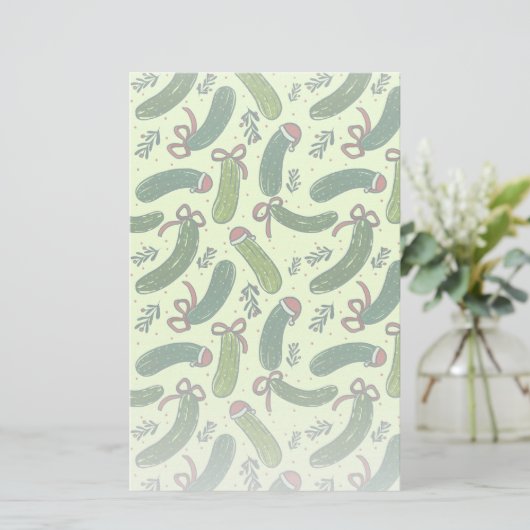 フェスティバル予測できなクリスマスピックズパターン 便箋 (スタンド正面)